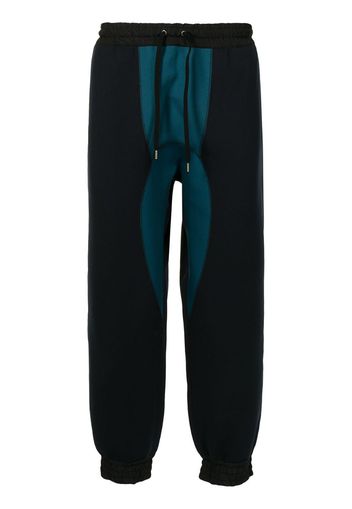 contrast panel trousers