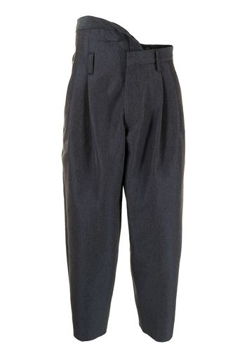 Kolor Pantaloni crop asimmetrici - Grigio