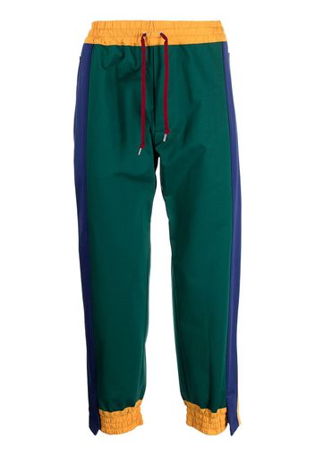 Kolor colour-block track pants - Verde