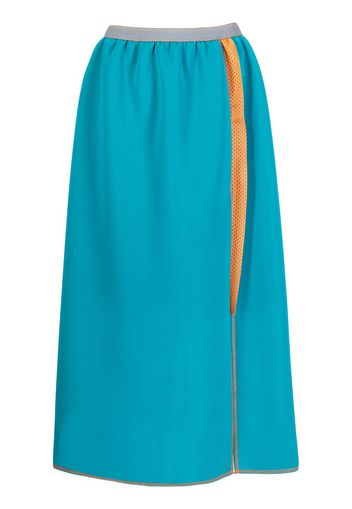 Kolor layered colour-block skirt - Verde