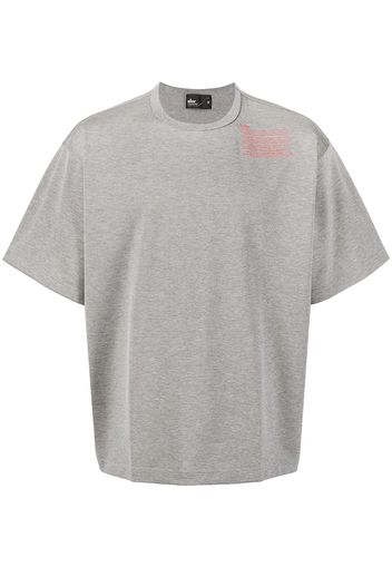 Kolor text print T-shirt - Grigio