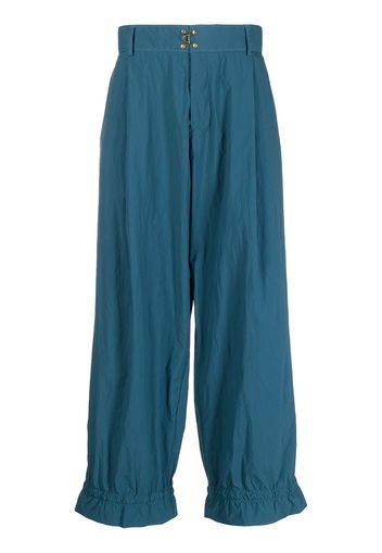 Kolor Pantaloni crop dritti - Blu