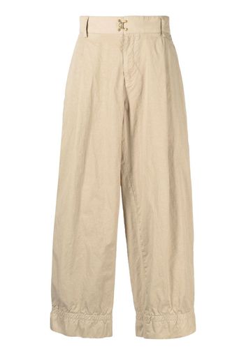 Kolor drop-crotch hook fastening trousers - Marrone