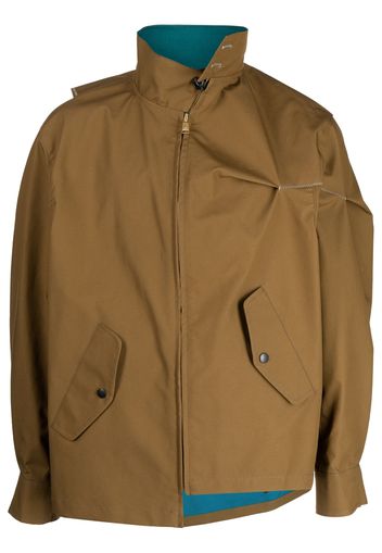 Kolor asymmetric lightweight jacket - Marrone