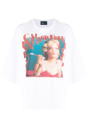 Kolor graphic-print cotton T-shirt - Bianco