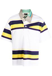 Kolor asymmetric polo shirt - Bianco