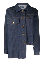 Kolor Gonna asimmetrica denim - Blu