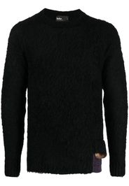 Kolor contrasting-trim crew-neck jumper - Nero