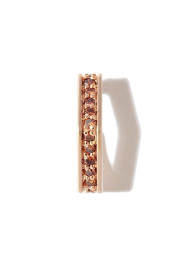 Kolours 18kt rose gold Fortis diamond hoop earring - Rosa