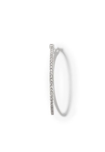 Kolours 14kt white gold Spectra diamond hoops - Argento