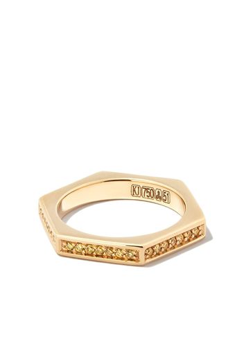 Kolours 18kt yellow gold Solis diamond ring - Oro