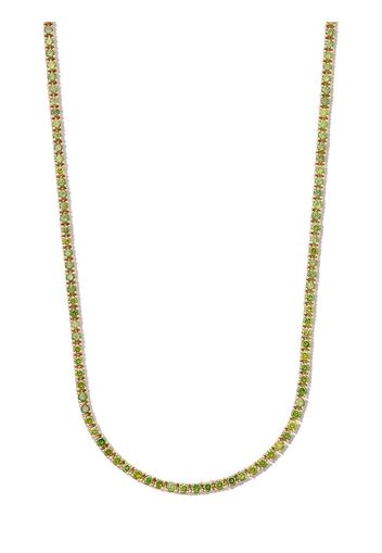 Kolours "Collana tennis Spectra in oro giallo 14kt con diamanti verdi per 5,71ct"