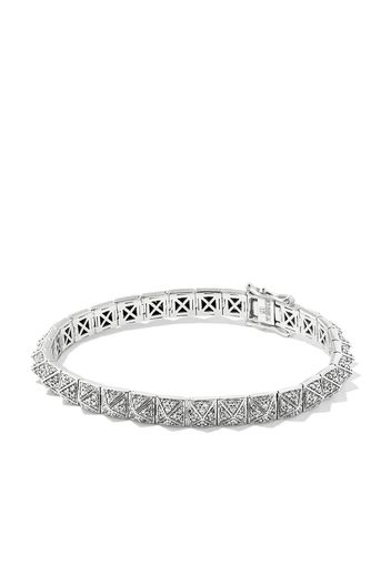 Kolours Bracciale Prism in oro bianco 14kt con diamanti - Argento