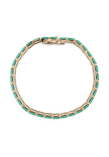 Kolours Bracciale in oro giallo 14kt con smeraldi - Verde