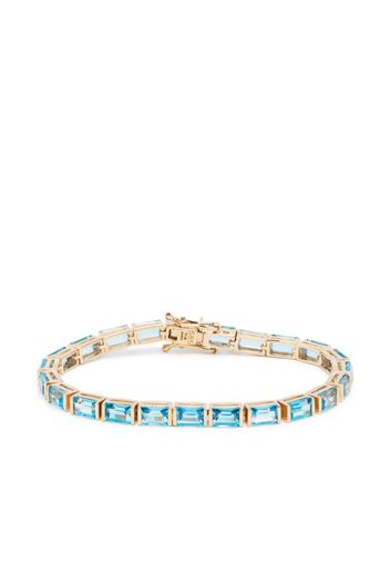 Kolours Bracciale tennis in oro giallo 14kt con topazi - Blu