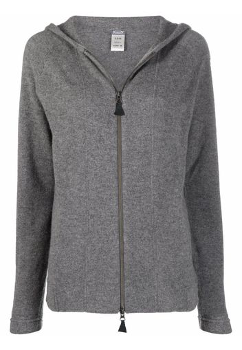 Kristensen Du Nord cashmere zip-up hoodie - Grigio
