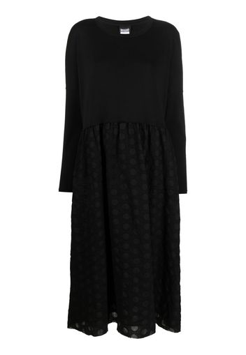 Kristensen Du Nord long-sleeved woollen shift dress - Nero