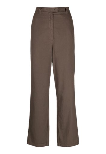 Kristensen Du Nord off-centre button-fastening trousers - Marrone