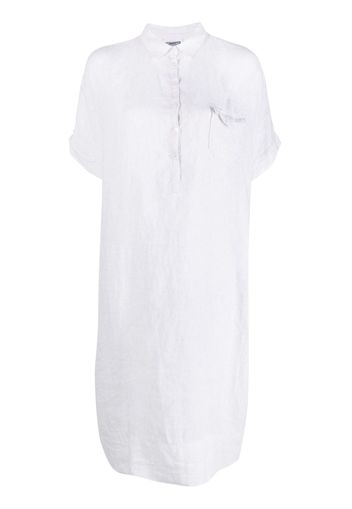 Kristensen Du Nord short-sleeve midi linen shirtdress - Toni neutri