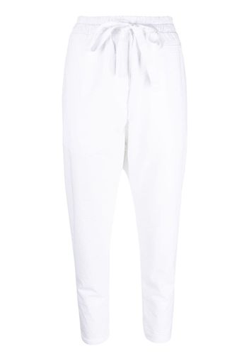 Kristensen Du Nord drawstring-waistband cotton trousers - Bianco