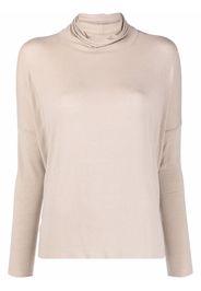 Kristensen Du Nord cowl-neck tonal jersey - Toni neutri