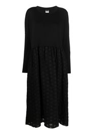 Kristensen Du Nord long-sleeved woollen shift dress - Nero