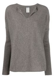 Kristensen Du Nord V-neck cashmere knitted top - Grigio