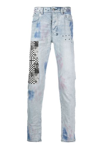 Ksubi patch-detail skinny-cut jeans - Blu