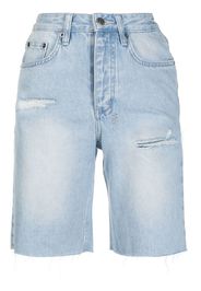 Ksubi Shorts denim con effetto vissuto - Blu