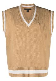 Ksubi contrasting-trim detail vest - Marrone