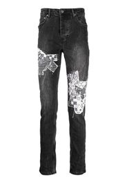 Ksubi graphic-print skinny jeans - Grigio