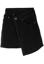 Ksubi Minigonna denim asimmetrica - Nero