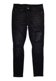 Ksubi whiskered-effect straight-leg jeans - Nero