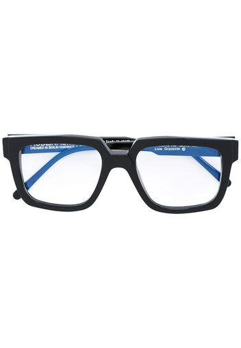 Kuboraum square frame glasses - Nero