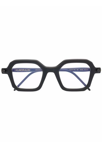 Kuboraum square-frame glasses - Nero