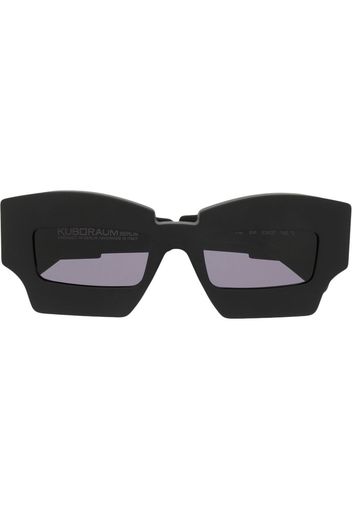 Kuboraum X6 geometric-frame sunglasses - Nero