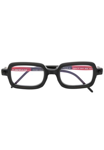 Kuboraum square-frame glasses - Nero