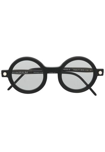 Kuboraum round-frame sunglasses - Nero