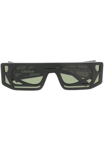 Kuboraum oversized square-frame sunglasses - Nero