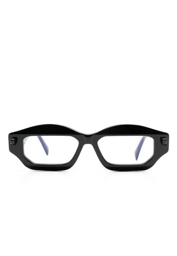 Kuboraum Q6 geometric-frame glasses - Nero