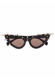 Kuboraum Occhiali da sole cat-eye - Nero