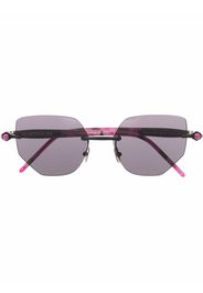 Kuboraum Occhiali da sole cat-eye - Rosa