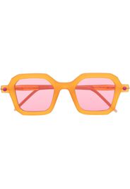 Kuboraum square-frame sunglasses - Arancione