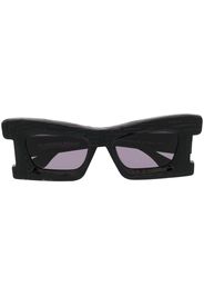 Kuboraum rectangle-frame sunglasses - Nero