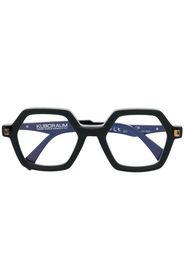 Kuboraum hexagonal-frame eyeglasses - Nero