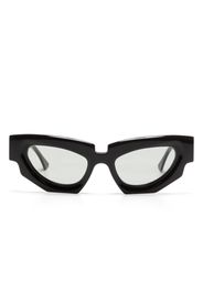 Kuboraum asymmetric-frame tinted sunglasses - Nero