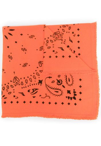 kujten paisley cashmere scarf - Arancione