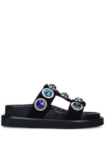 Kurt Geiger London Orson crystal-embellished slides - Nero