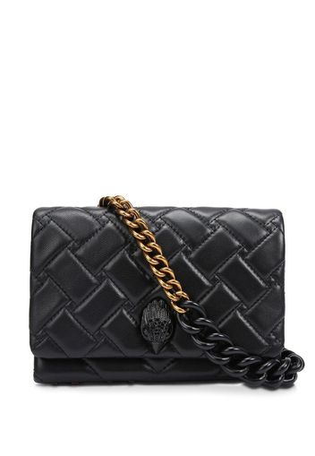 Kurt Geiger London quilted eagle-head clutch bag - Nero