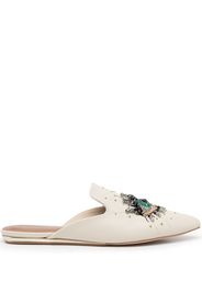 Kurt Geiger London Mules Olive Eye a punta - Bianco